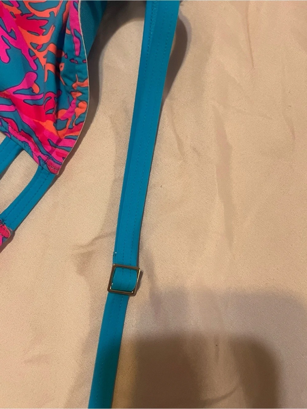 Lilly Pulitzer Teslee One Piece Swimsuit Turquoise Oasis Sz 14